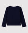 Cardigan in cotone bambina blu SMOKING
