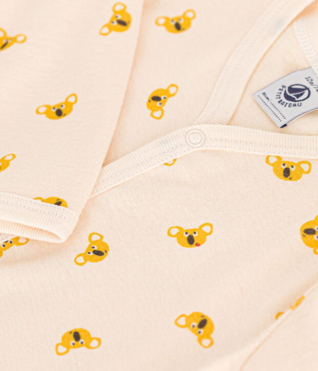 Pigiama koala beb&egrave; in cotone bianco/multicolore