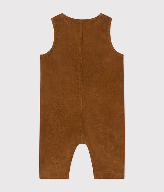 Tutina in velluto neonato marrone CUIVRE