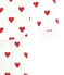 Pigiama ragazza a costine bianco MARSHMALLOW/rosso TERKUIT