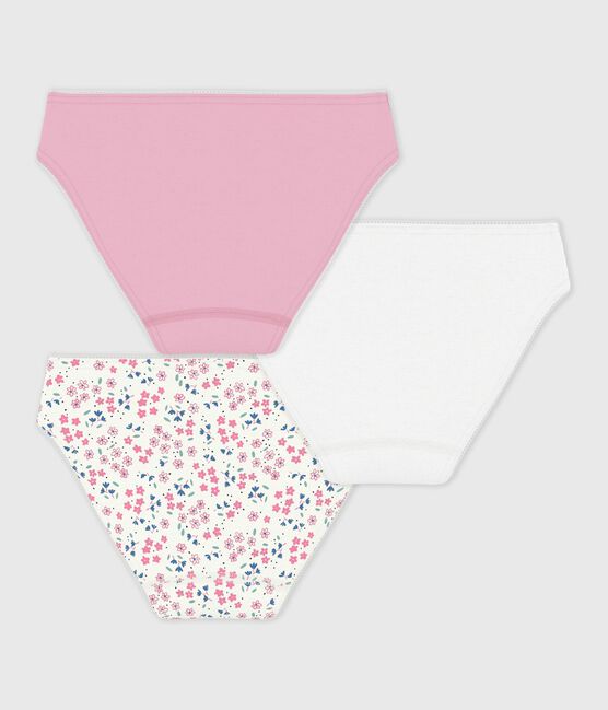 Set di slip in cotone con stampa a fiori bambina variante 1