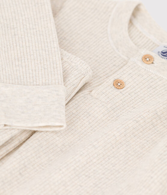 Pigiama di cotone per bimbo/bimba beige MONTELIMAR CHINE