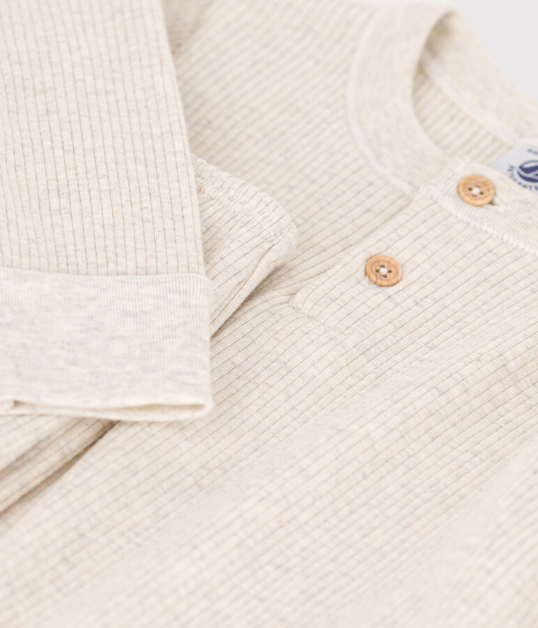 Pigiama di cotone per bimbo/bimba beige