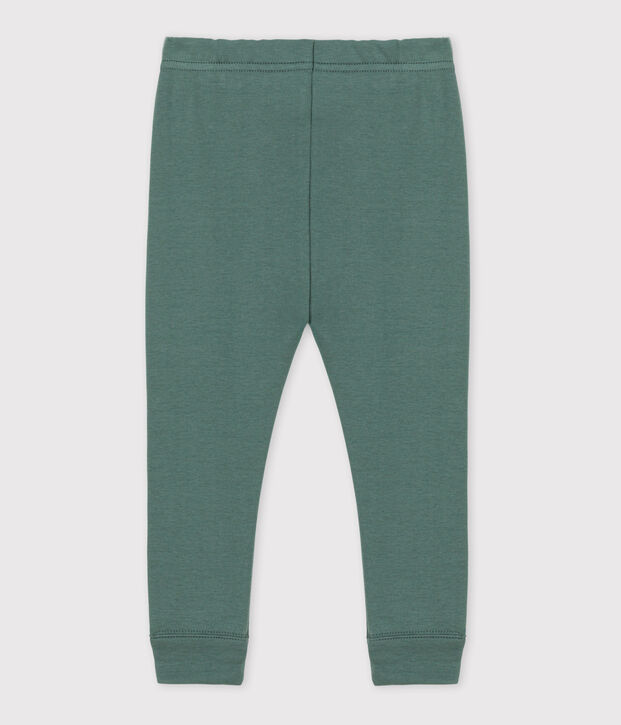 Leggings in cotone beb&egrave; verde