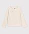T-shirt in cotone bambina beige MONTELIMAR CHINE