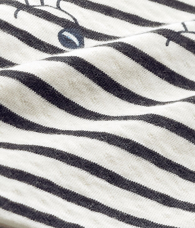 Lotto maschera + sacca in tubique blu/bianco