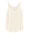 Canottiera in lino donna bianco MARSHMALLOW