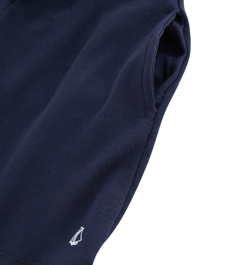 Bermuda in maglia bambina blu