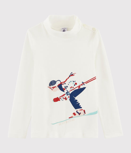 Sottogiacca serigrafato bambina bianco MARSHMALLOW