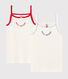 Confezione da 2 canottiere con spalline Made in France bambina