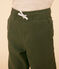 Pantalone bambino in tela di cotone verde CROCO