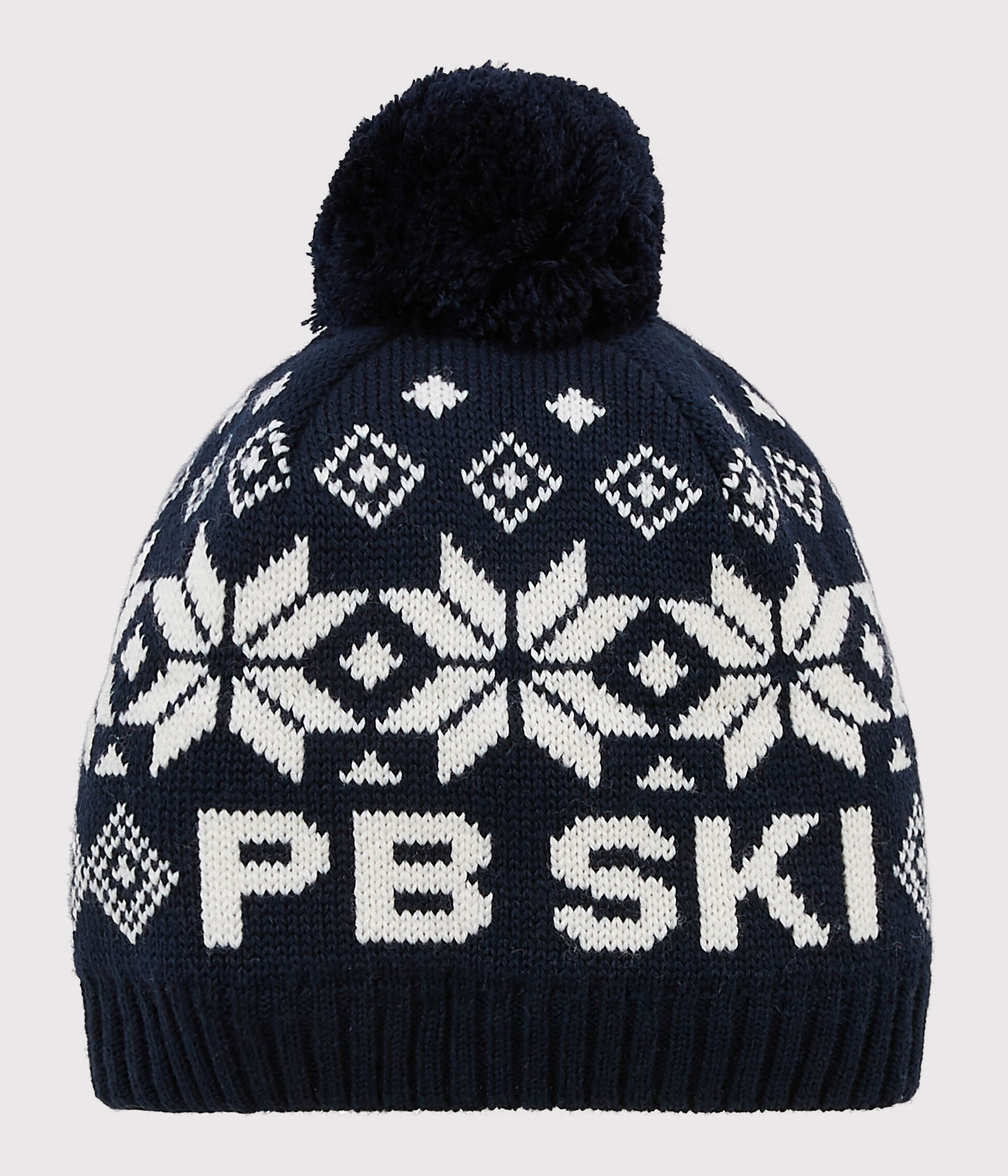 Cappellino da sci bambina/o SMOKING/MARSHMALLOW | Petit Bateau