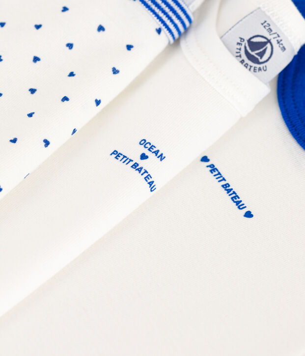 Confezione da 3 body manica corta in cotone multicolore