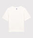 T-shirt TAGLIO BOXY IN TUBIQUE in cotone donna