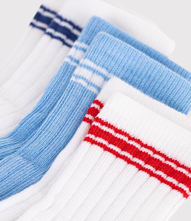 3 paia di calzini in cotone neonato multicolore