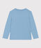 T-shirt a maniche lunghe in cotone bambino unisex  blu AZUL