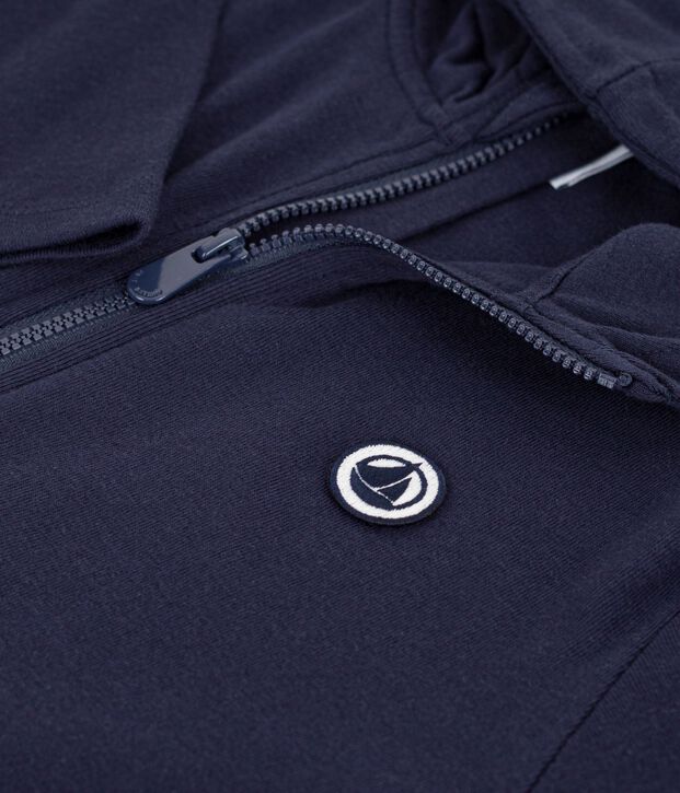 Felpa con cappuccio e cerniera in cotone bambino SMOKING