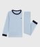 Pigiama in cotone a righe bambino ADRIATIC/ MARSHMALLOW