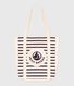 Borsa tote da adulti in tela a righe