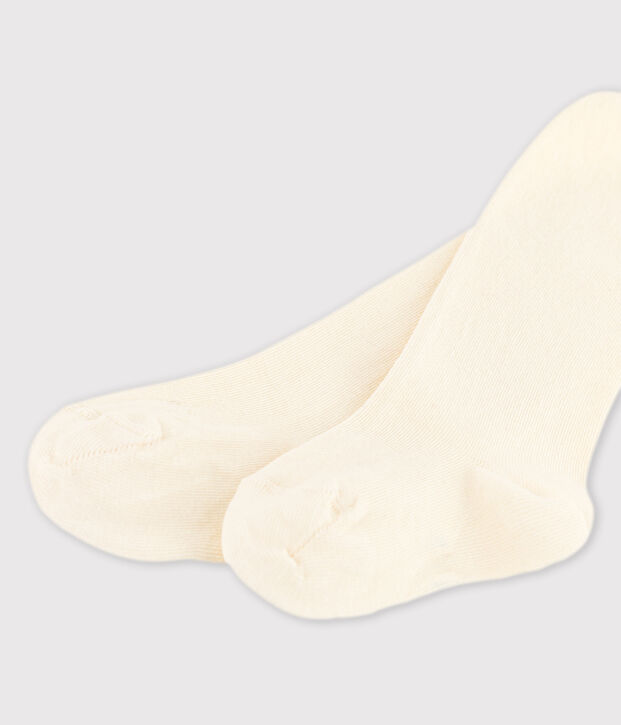 Collant bambina ecru