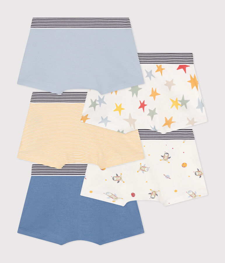 Set di 5 boxer a tema spazio in cotone bambino variante 1
