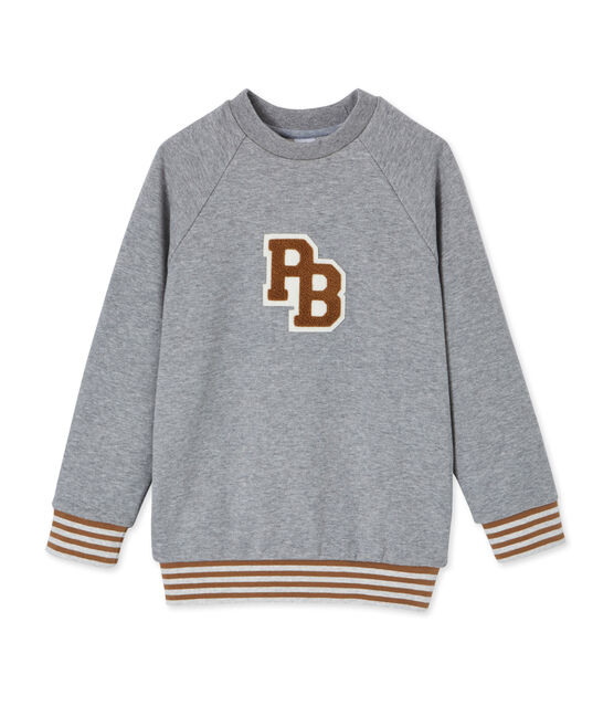 Felpa per bambino grigio SUBWAY CHINE