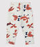 Pantaloni bebè in molleton fantasia animali beige MONTELIMAR/bianco MULTICO