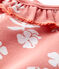 Body bebè a fiori in cotone con collo collerette rosa PAPAYE/ MARSHMALLOW