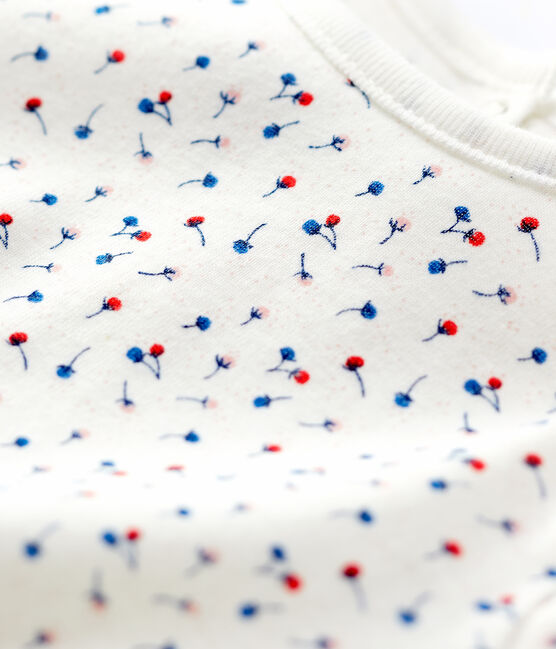 Blusa in cotone bebè. bianco MARSHMALLOW/bianco MULTICO