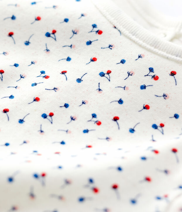 Blusa in cotone beb&egrave;. bianco/multicolore