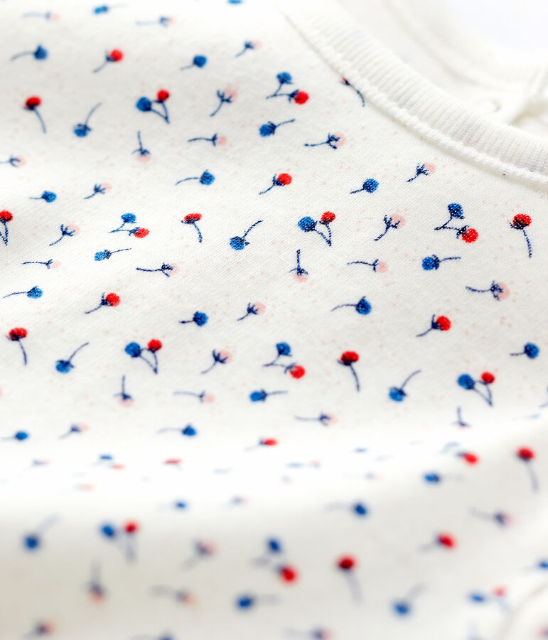 Blusa in cotone beb&egrave;. bianco/multicolore