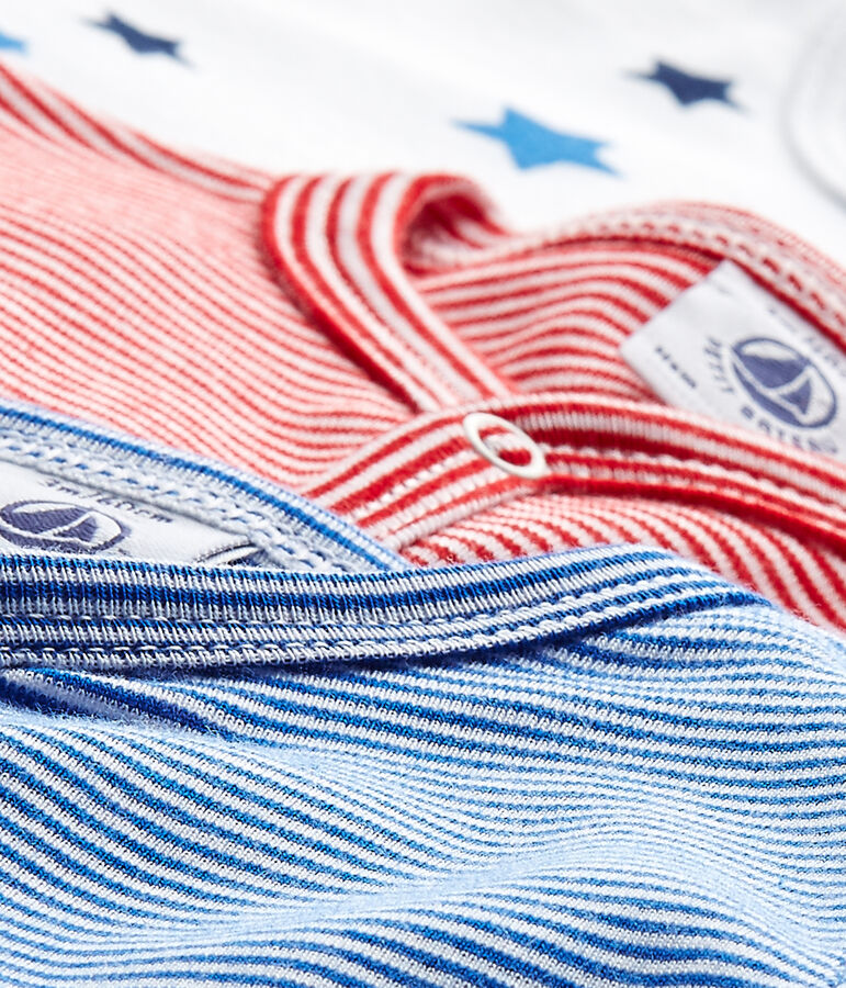 Lotto di 3 tutine beb&egrave; bambino bianco