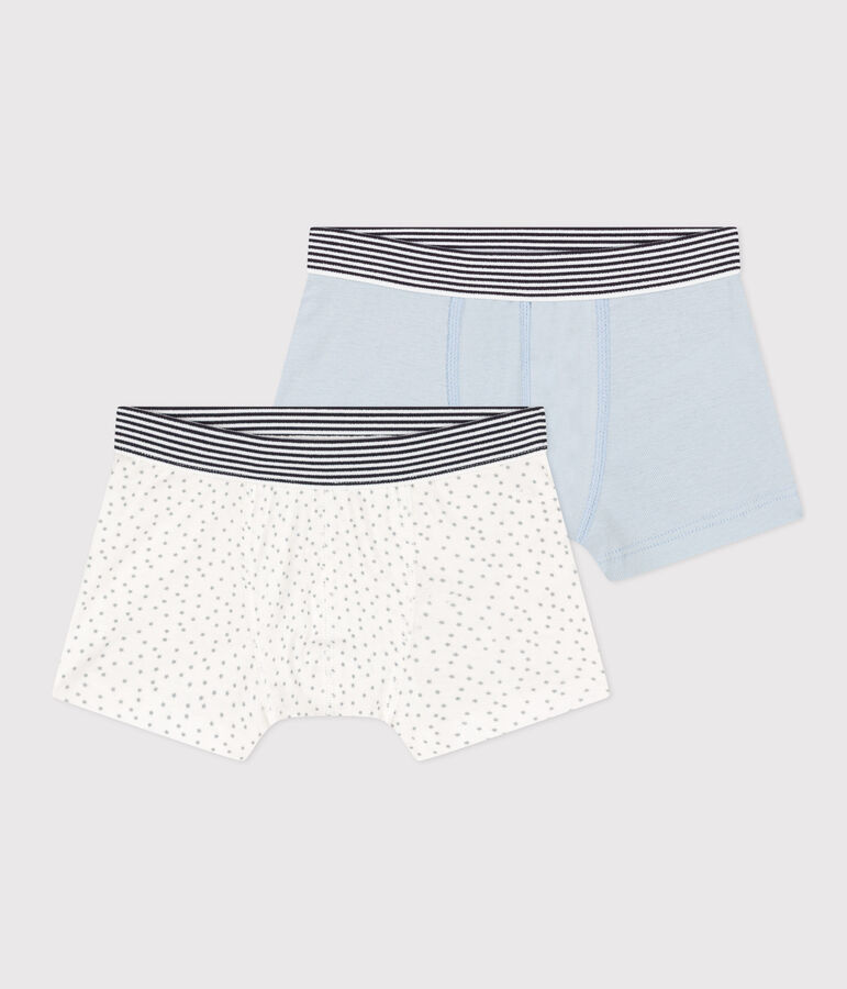 Confezione da 2 boxer bambino in cotone motivo stella multicolore