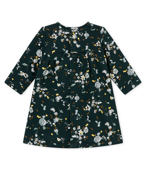 Abito stampato per bebé femmina verde SHERWOOD/bianco MULTICO