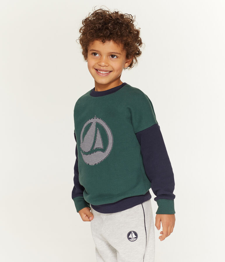 Pantalone bambino in molleton grigio