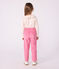 T-shirt a maniche lunghe in cotone con stampa bambina ecru/multicolore