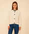 Cardigan a costa inglese in cotone donna ecru AVALANCHE