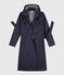 Trench con cappuccio donna blu SMOKING
