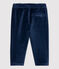 Pantalone in velluto bebè. blu SMOKING