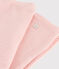 Leggings millerighe in lana e cotone rosa CHARME/bianco MARSHMALLOW