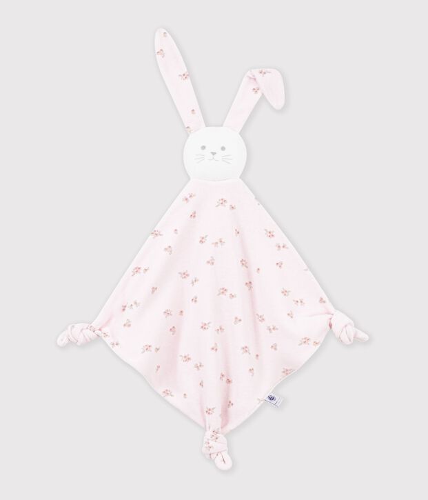 Doudou in cotone con stampa a fiori neonato rosa/multicolore