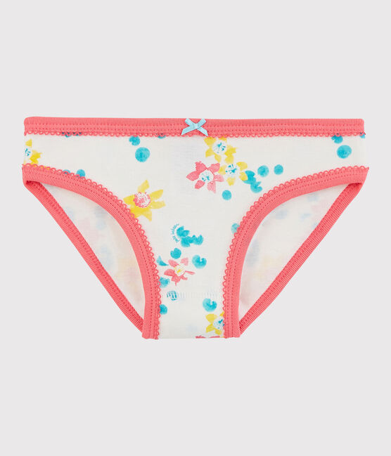 La mutandina in cotone per bambina bianco MARSHMALLOW/bianco MULTICO