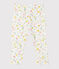 Pantalone bebè femmina fantasia bianco MARSHMALLOW/bianco MULTICO
