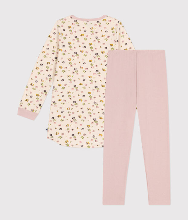 Camicia da notte in tessuto felpato spazzolato con stampa a fiori bambino rosa/multicolore