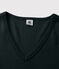 T-shirt scollo a V iconica Donna nero NOIR