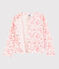 Cardigan in jersey piqué bambina rosa FLEUR/bianco MULTICO