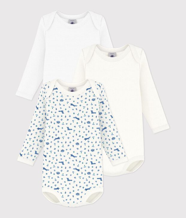 Set di body a maniche lunghe in cotone con volpe stampata neonato multicolore