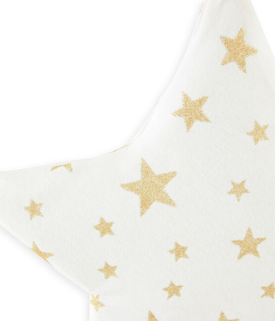 Cuscino a costine bebè bianco MARSHMALLOW/giallo OR