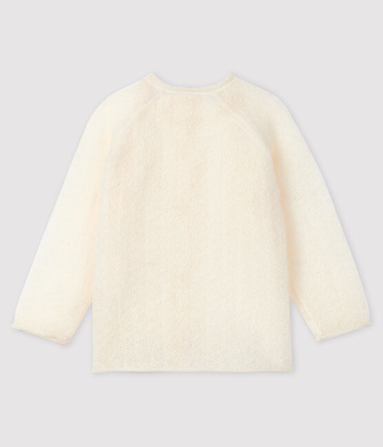 Cardigan in tricot bebè bianco MARSHMALLOW