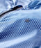 Giacca antivento in poliestere riciclato bambino blu SURF/bianco MARSHMALLOW
